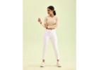 Buy Stylish White Pants for Women Online at Go Colors
