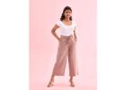 Shop Trendy Beige Pants for Women at Go Colors for Everyday Style