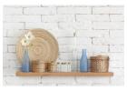 Large Wall Shelf in Oak for Stylish and Functional Home Storage 