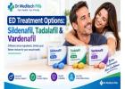 ED Treatment Options: Sildenafil, Tadalafil & Vardenafil